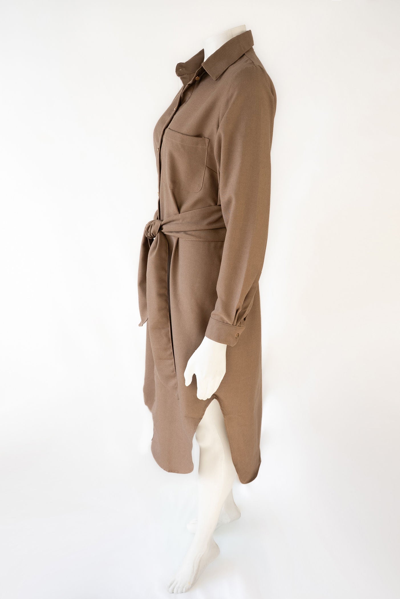 Sahara Shirt dress — Camel
