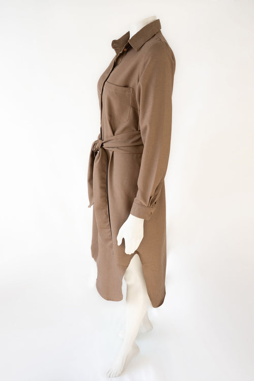 Sahara Shirt dress — Camel